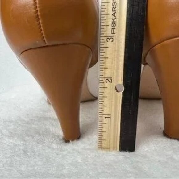 Chase & Chloe Kimmy-31C Womens T-Strap Heels Retro Oxford Style Brown & White Si - Picture 4 of 8